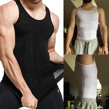 Men Slimming Body Shaper Belly Control Vest Gym Tops Compression Undershirt Tank