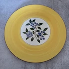 Vintage Stangl Pottery "blueberry"  10 1/8" Dinner Plate Hand Painted