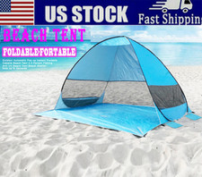 1-3 Person Pop Up Beach Tent Easy Set Up Sun Shelter UV Protection Auto Sunshade