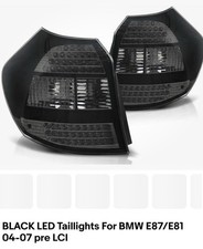 Black LED taillights for BMW E87/E81 04-07 pre LCI  Black Out BMW Taillights