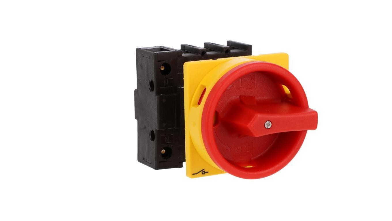 Disconnect Switch 40A 3P+N Red Yellow Handle with Lock 199896