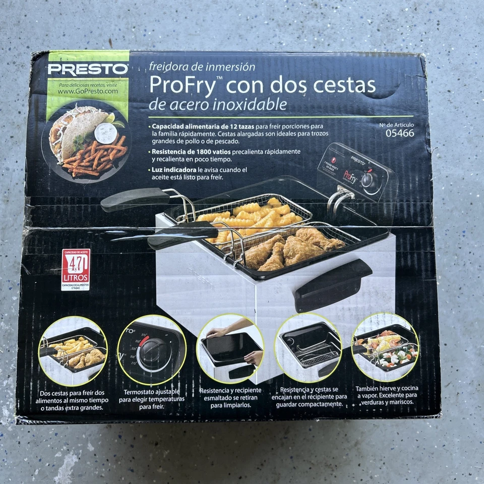 Fritadeira Presto aço inoxidável cesta dupla elemento de imersão ProFry - Imagem 2 de 2