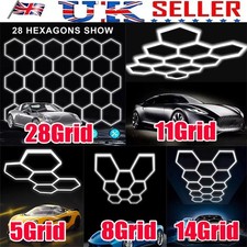 3~14 Hexagon LED Lighting Car Detail Garage Workshop Retail Light Honeycomb#*^#