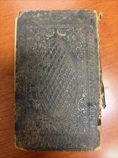 Antique 19th Century King James Bible Leather Bound Handwritten 1874-79