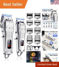 Cordless Hair Trimmers with Guide Combs & Long Battery Life for Home Use