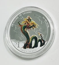 2012 Dragons of Legend Chinese Dragon 1oz 999 Silver Proof Coin The Perth Mint