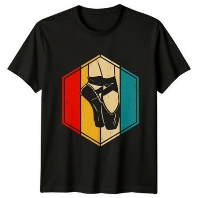 Retro Vintage Ballettschuhe Damen T-Shirt Ballett Tanzen Geschenk für Sie