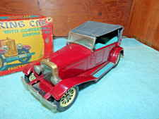 SSS Tin Toy Old Timer Convertible Red Car Japan Vintage Shiono Shoten JPN