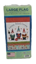 WinCraft Gnome Sweet Gnome Large Flag, 28" x 40" Made In USA Pitchfork Garden