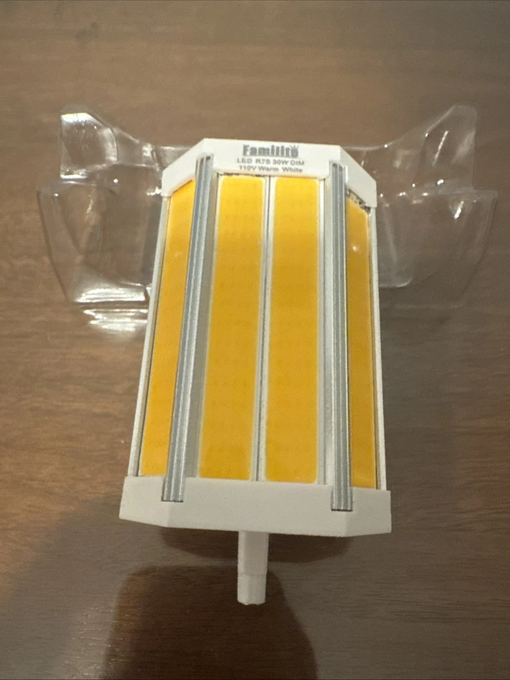 Bombilla LED R7S 118mm Regulable, 30W 120V 118mm Tipo J Bombillas Doble Extremo,... Foto 2 de 2