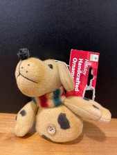 Holiday Dog Ornament Handcrafted 5"