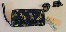 NWT Lug KICKFLIP 3 Convertible RFID Wallet Wristlet Crossbody DRAGONFLY
