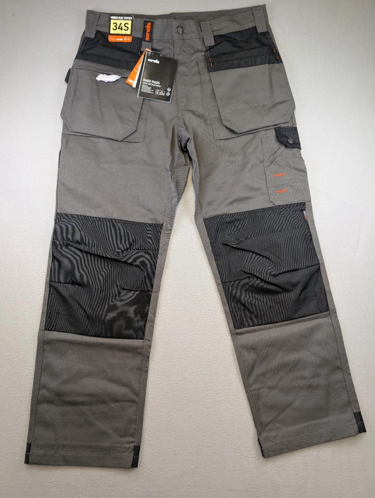 Scruffs Worker Plus Trousers 34S Graphite Workwear Cargo Knee Pad 34x30 BNWT
Opens in a new window o