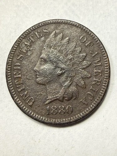 ** 1880 INDIAN CENT-  VF  (UPGRADE THAT SPOT IN YOUR SET)-  PRICED TO SELL 🔥 **