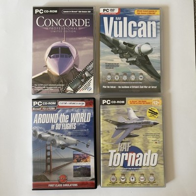 Simulator Bundle - PC CD-ROM DVD - Concorde, Vulcan, Tornado, World 80 Flights