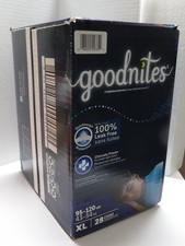GoodNites Boys Youth Nighttime Underwear XL 95 to 120 lbs 28 Count - NEW in Box