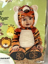 Lil Tiger Spirit Halloween Costume Infant Size 0-6 Months Jungle Cat Cute