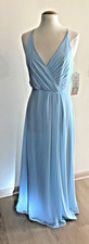NWT - B Levkoff 7108 V Neck Wrap Style Bodice Gown Sz 10 Capri -MSRP 163