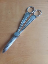  Hallmarked William Hutton & Sons Antique Silver Plated metal Grape Scissors 