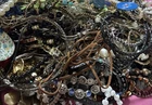 15lb Lot Broken Mismatched Costume Jewelry Parts Repair Crafts Necklace Bead