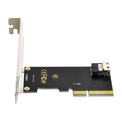 PCI-E 4X to U.2 U2 Kit SFF-8639 to SFF-8654 Slimline SAS NVME PCIe SSD Adapte...
