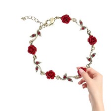 Flower Chain Bracelet Charm Braclets Rose Charms Bracelets