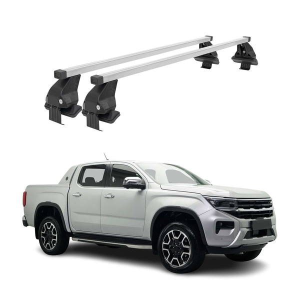 Menabo DachträGer GrundträGer FüR Vw Amarok Mk2 2023-2026 Stahl Grau 2Tlg-image