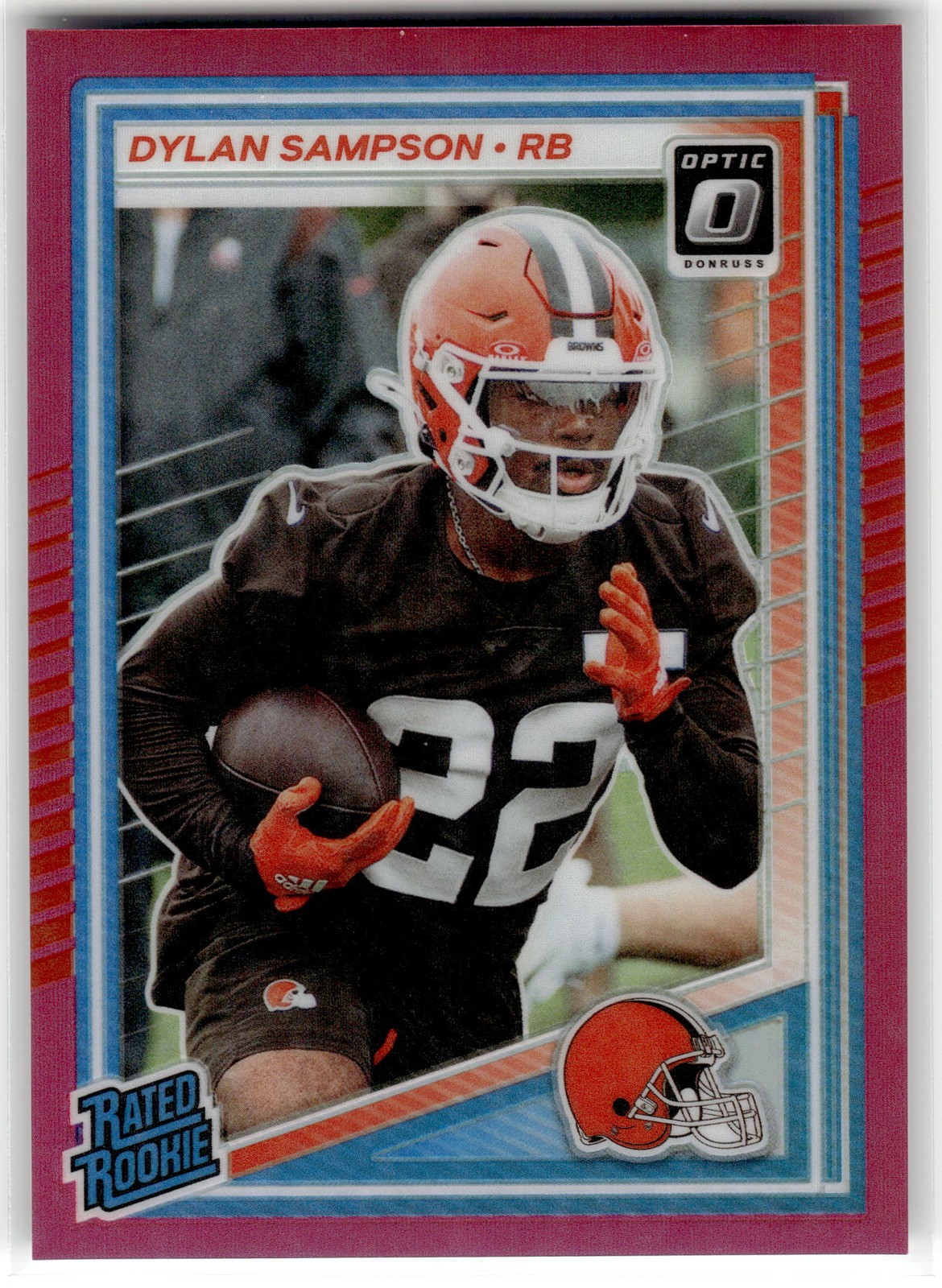 Dylan Sampson 2025 Donruss Optic #238 Rookie Cleveland Browns Pink RC