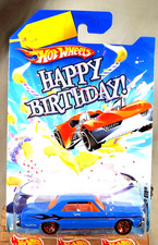 2010 Hot Wheels Happy Birthday Series '65 PONTIAC GTO Blue w/Copper 5 Spokes