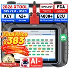2026 XTOOL USED D8S V2.0 Car Full System Diagnositc Scan Tool 42+ Reset Topo Map