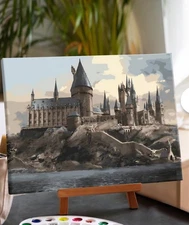 NIB! Harry Potter Hogwarts Castle  Painting by Numbers Set 16” X 20” Crafthub