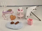 Vintage Mattel Barbie 1980s/ Doll House Furniture And Accessories- Lot Of 13