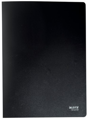 LEITZ Sichtbuch Recycle A4 PP mit 20 Hüllen schwarz
