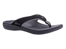 Spenco Yumi Men's Orthotic Flip Flops Carbon / Pewter - 10 Wide