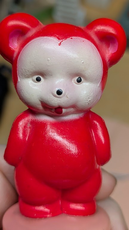 Working Vintage Occupied Japan Celluloid Bear Tape Measure