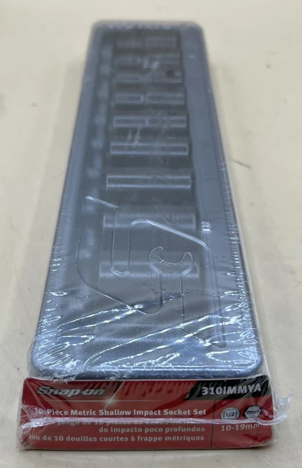 SNAP ON 310IMMYA 10PC 1/2" DRIVE METRIC SHALLOW IMPACT SOCKET SET (MVP033757) - Image 2 of 3