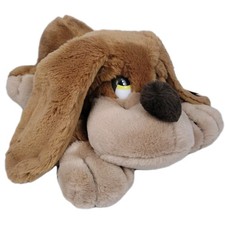 Russ Berrie Samuel Spaniel Plush 647 Brown Dog Puppy Long Ears Lying Vintage Toy