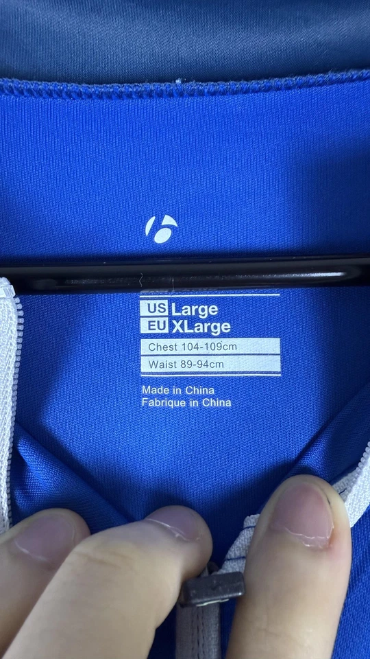 Bontrager Cycling Jersey Shirt Mens Large Blue White Tour de Cure 2014 Beck Bike - Image 3 of 4