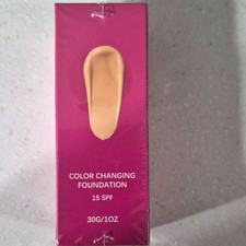 Color Changing Foundation Makeup with SPF 15 Sun Protection, 1 oz / 30g