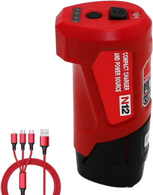 M12 Portable Power Adapter & Power Station for Milwaukee 12V Heated Jacket