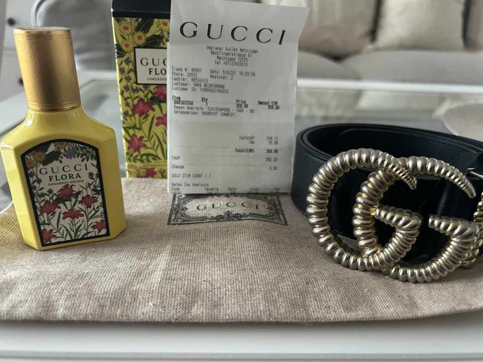 Gucci Gürtel mit Kassenbon Gebraucht Schwarz Damen - Bild 3 von 4