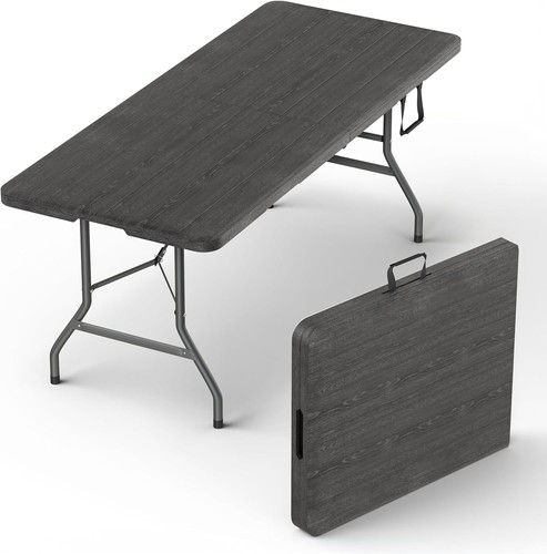 Used 3/3.5/4/5.5/6/8 Ft Plastic Folding Table Indoor/Outdoor Dining ...
