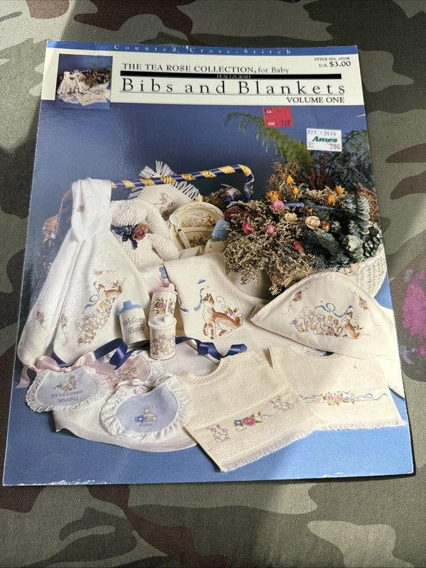 Counted Cross Stich The Tea Rose Collection For Baby Vintage 