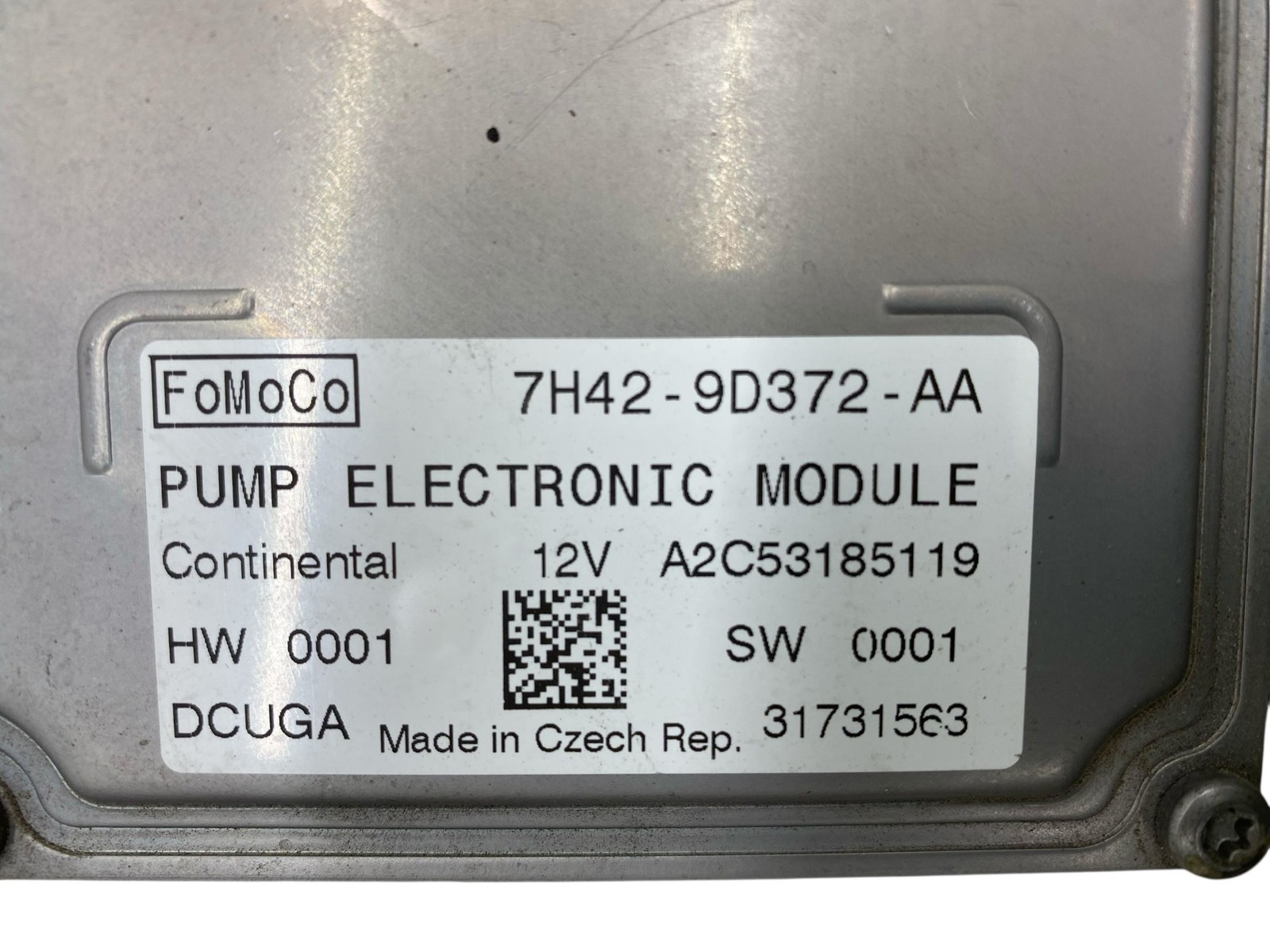 2004-2016 Aston Martin DB9 Oem Fuel Pump Control Module Unit 7H42-9D372-AA