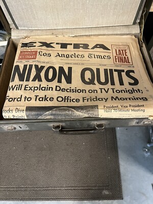 Nixon Quits - L A Times Extra , November 8, 1974 