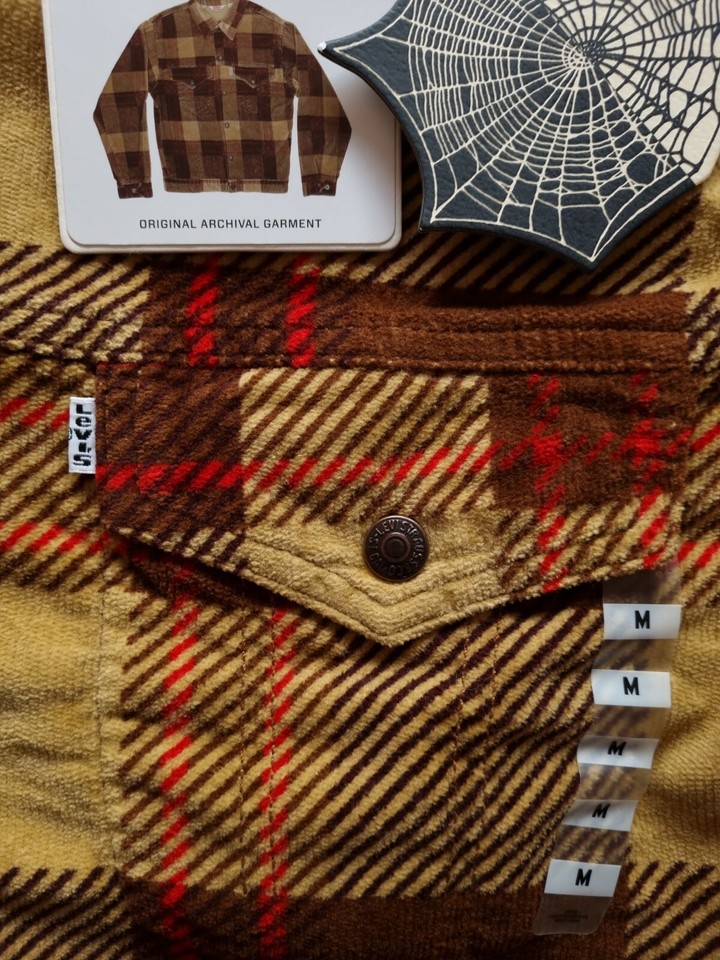 Veste Levi's Vintage Clothing Flannel Trucker Checked - Taille M - Neuf Avec Étiquettes (FW20)