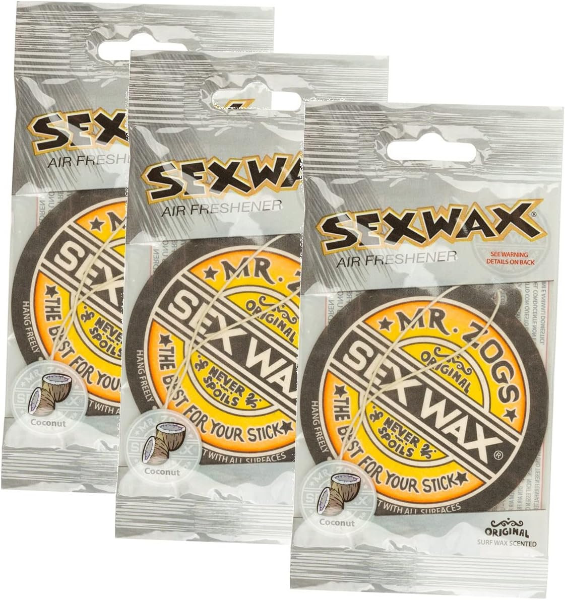 Air Freshener (3-Pack, Coconut) (Limited Edition)