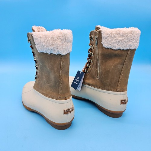 NWOB SPERRY Saltwater Tall Fur Lined Duck Boot- Waterproof Sz 10 - Picture 6 of 10