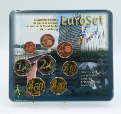 Luxembourg 2002 - Euroset of 8 Coins in Blister