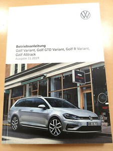 Vw Golf 7 Variant Bedienungsanleitung Betriebsanleitung Ausgabe 11 2019 Neu Ebay